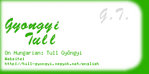 gyongyi tull business card